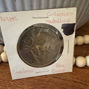 North American Hunting Club (NAHC) Big Game Collectors Series Caribou medallion